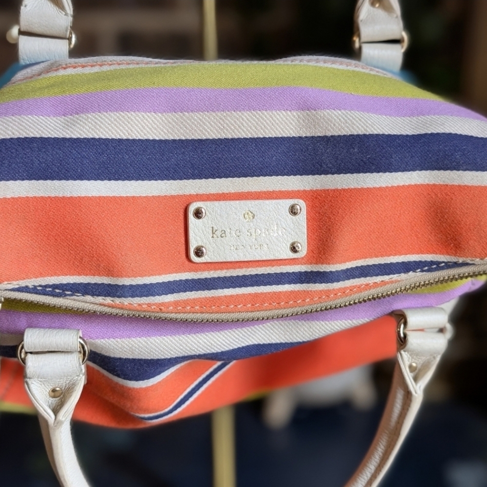 Kate Spade Multicolor Striped Satchel - Picture 8 of 12